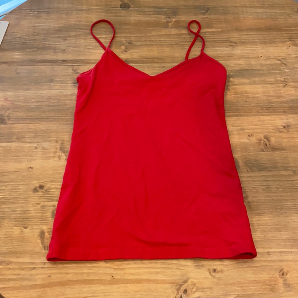 Red tank top